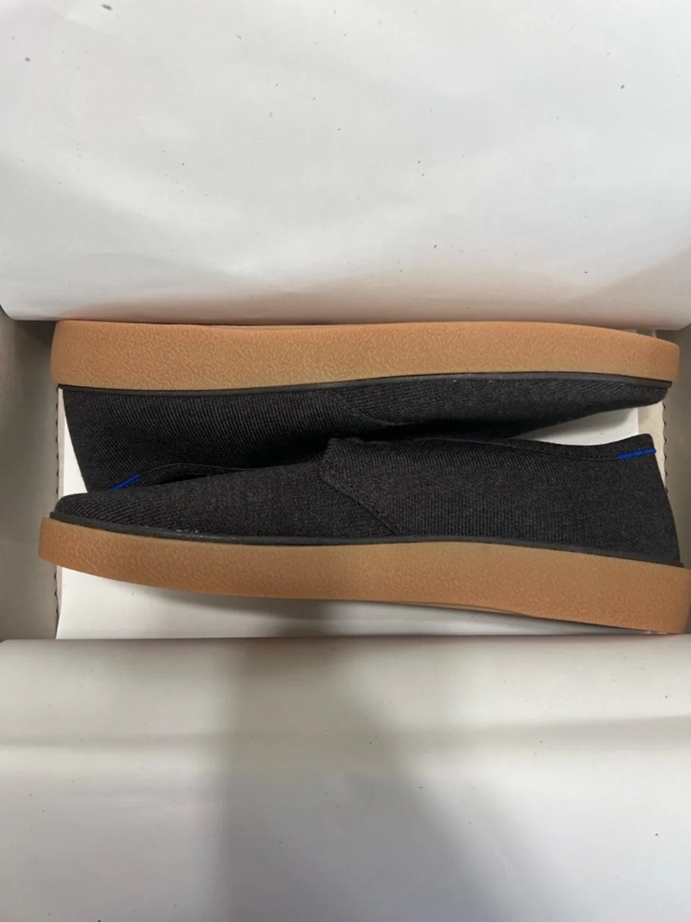 Rothy’s The Monty Lace Up Vintage Brown Men’s 12.5 Wool Knit Sneakers NIB